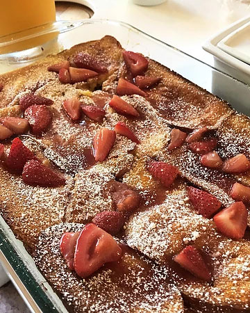 Caramelized bread in Ojai, CA/Lavender Inn, bed and breakfast